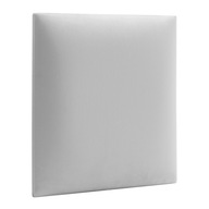 Čalúnený panel Nástenná opierka hlavy mäkká hladká svetlo šedá 30x30 cm