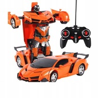 Auto Robot Transformers 2v1 Diaľkové ovládanie R/C Svetlo Zvuk Drift Oranžová