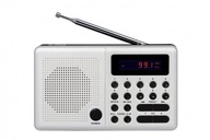 ELTRA Radio Pliszka USB, FM białe