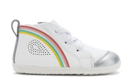 Detské topánky Bobux Alley-Oop White + Silver + Rainbow veľ. 23