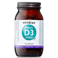 Vitamín D3 2000IU (vegan) 150 kapsúl Viridian