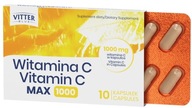 VITTER BLUE VITAMIN C MAX 1000mg ODOLNOSŤ S CITRÓNOVOU PRÍCHUŤOU 10 kapsúl