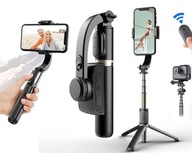 GIMBAL SELFIE STICK Stabilizator obrazu TRIPOD STATYW KIJEK pilot 75cm BT