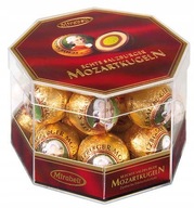 MOZART KUGELN CZEKOLADKI MARCEPANOWE NUGATOWE 290G.