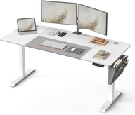 Písací stôl Songmics elektrický biely 160 x 70 x 120 cm biely POPIS!!!