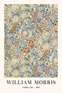 Plagát 90x60 William Morris abstrakcie koláž kvety viac farieb reprodukc