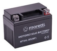 Akumulátor Moretti GEL 12V 4Ah 50A P+ MTX4L-BS-MF
