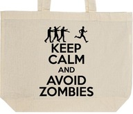 KEEP CALM AND AVOID ZOMBIES torba zakupy prezent