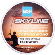 Hádzanársky vlasec Nash Skyline Mono Low Visibility Clear 15 lb 0.35 mm 1000 m