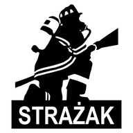 Naklejki na samochód Strażak Strażackie - wzory STRAŻ POŻARNA, 13cm SOLIDNE