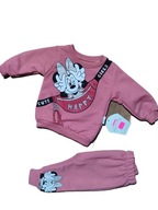 Dres, dresik dziewczęcy niemowlęcy MINNIE bluza, spodnie 68-74