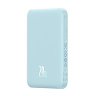 Magnetyczny mini powerbank Baseus 5000mAh, USB-C 20W (niebieski)