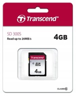 TRANSCEND 300S 4 GB SD SDHC 20MB/s Class 10 karta