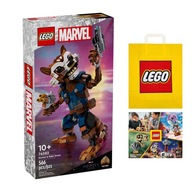 LEGO MARVEL č. 76282 - Figúrka Rocketa na zostavenie +Taška +Katalóg 2024