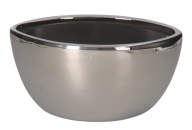 VIRÁGTARTÓ FEDÉL KERÁMIA EZÜST CSÓNAK DEKORÁCIÓ