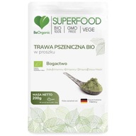 BEORGANIC Trawa pszeniczna BIO w proszku 200 g - data ważności: 30.06.2024