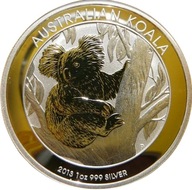 1$ AUSTRALIA 2013 NIEDŹWIEDŹ MIŚ KOALA Ag 999 Oz