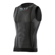 SIXS tričko bez rukávov SMX carbon čierne M/L