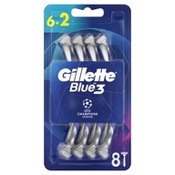 Gillette Blue3 Football Jednorazowa Maszynka Do Golenia Dla Mężczyzn, 6+2 S