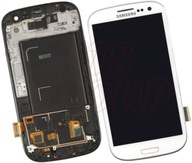 Wyświetlacz LCD Samsung S3 i9300 Ramka Biały
