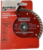 Tarcza diamentowa ciągła Turbo do cięcia na mokro 125*22,2 PRO-WT110