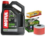 DPR8EA-9 ZESTAW OLEJ MOTUL 5100 10W40 4L FILTR HONDA NX650 Dominator 88-02