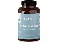 Vitamín B12, 500µg, čerešňa 100tab wege Nutri-Plus