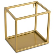 Półka wisząca 20 cm ścienna złota metalowa loft