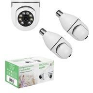 Zestaw: 2 x Kamera Monitoring E27 /Obrotowa /Nocna /PiR /WiFi /IP /FullHD