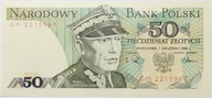 Banknot 50 zł 1988 rok - Seria GM