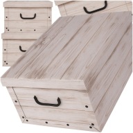 TÁGAS VILÁGOS KARTONDOBOZOK MINTÁS HÁLÓSZOBAI IRATTARTÓ DESZKA