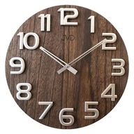 Nástenné hodiny JVD HT97.3 drevené tmavé 40cm