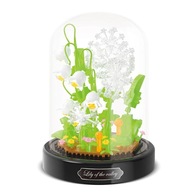 DIY miniatúrna plytká mini tehla večný kvet pelety puzzle hračka