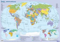 Mapa w tubie: świat - polityczna