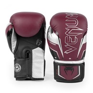 Boxerské rukavice Venum Elite Evo burgundy/silver 14 oz
