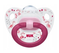 Nuk Silikonowy smoczek Classic Happy Days 18-36 m FLAMINGI