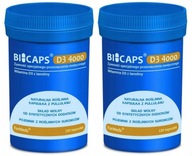 2x ForMeds Bicaps Vitamín D3 4000 IU 120 kapsúl Odolnosť Silné kosti