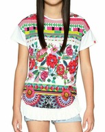 Desigual kvetinová oversize blúzka 7/8 rokov