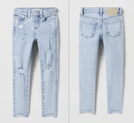 ZARA spodnie jeansy rurki skinny z rozdarciami