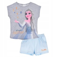 Disney Dievčenské ľadové kráľovstvo komplet letné šortky blúzka Elsa Frozen 104