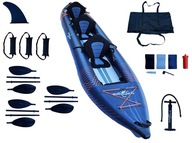 TRZYOSOBOWY KAJAK POMPOWANY TURYSTYCZNY Z PODŁOGĄ DROPSTITCH ZESTAW