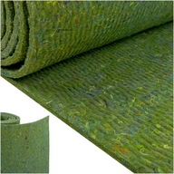 Plsť odhlušujúca plstená rohož bez lepidla hrubá 15mm zelená izolujúca šum