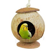 Domek na sznurku - zabawka dla dużych i małych papug
