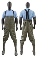 SPODNIOBUTY WĘDKARSKIE DEEPWATER PVC OLIWKOWE art.0310/