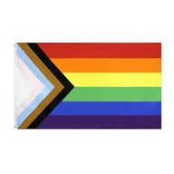 FLAGA LGBT PRIDE 85X150 CM + PRZYPINKA