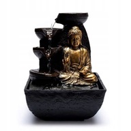 Izbová fontána na stôl Budha s LED osvetlením 22 x 19 x 26 cm