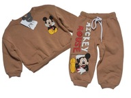 ZARA piękny komplet dres 92-98 2-3 joggersy Mickey Mouse ciepła bawełna