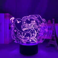 3d Led lampka nocna Genshin Impact Hu Tao akrylowa