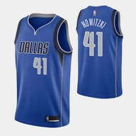 Męska niebieska koszulka Dallas Mavericks Dirk Nowitzki #41