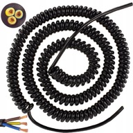 Przewód kabel prądowy spiralny OMY 3x1,5 7,6m